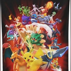 Anime Group Pokemon Tournament Inspired Fleece Throw Blanket 50x60 NEW